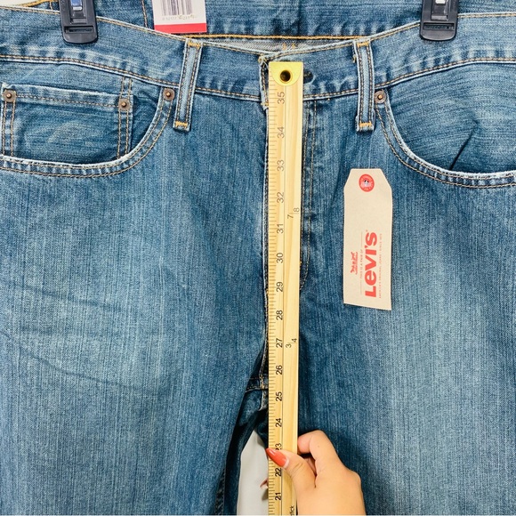Levis 559 Denim Jeans Mens W 34 L 30 Blue Medium Wash New With Tags Relaxed Fit - Picture 7 of 9